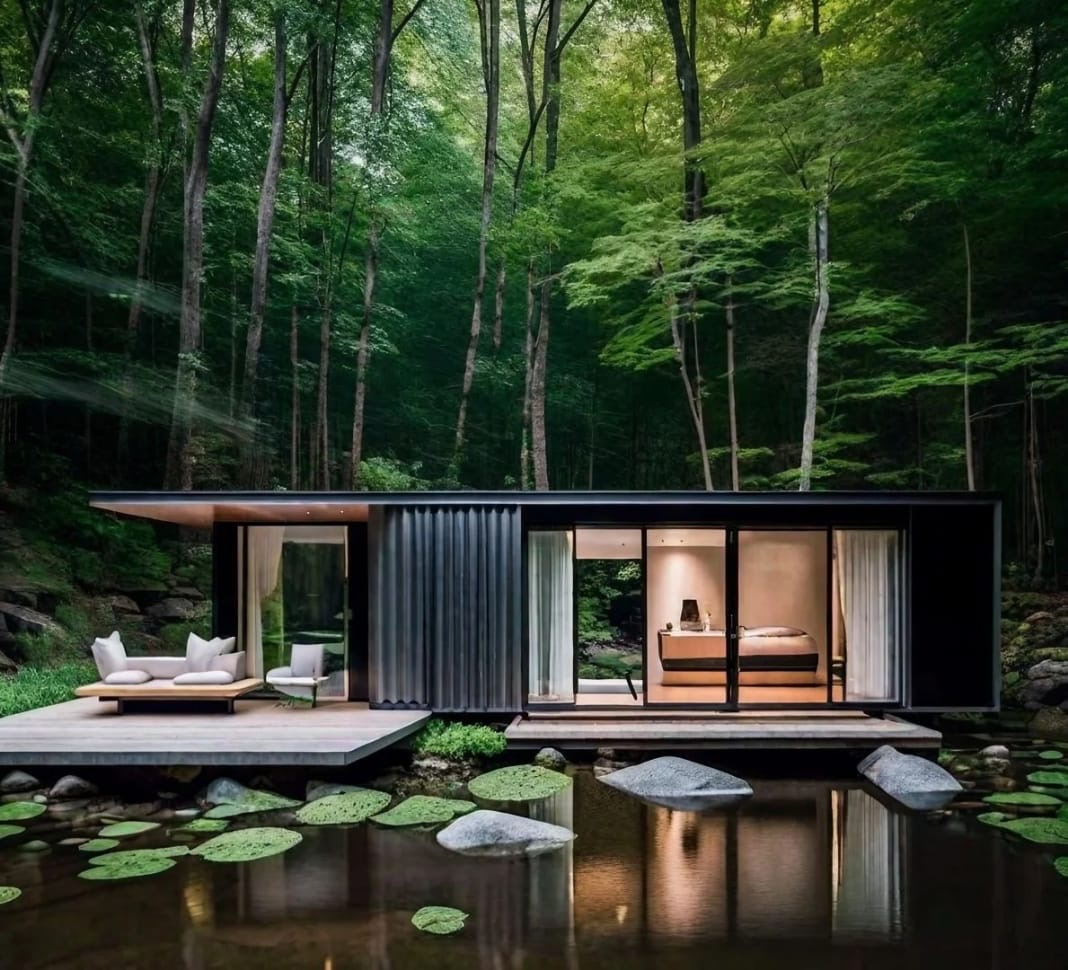 Walnut Lakes forest cabin