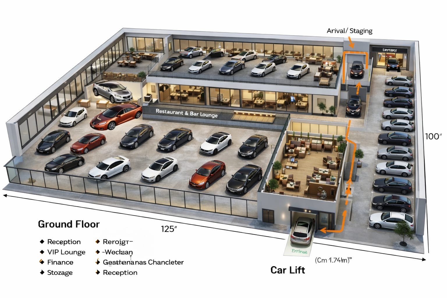 Walnut Lakes car cube floor plan